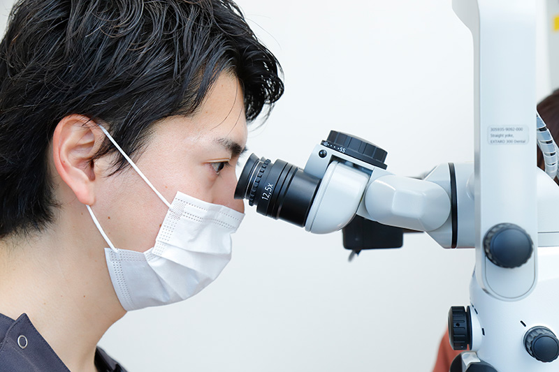 ①歯を削る量を最小限に抑える